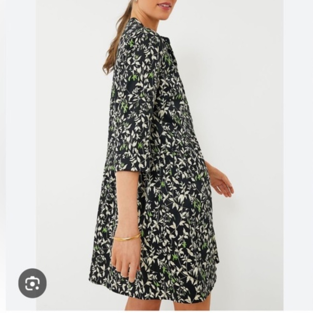 Verdant Iris Royal Shirt Dress - Picture 3 of 10
